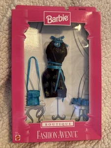 NRFB 1998 BARBIE FASHION AVENUE BOUTIQUE BLACK JACKET BLUE TANK 18126 D7 #1 - Picture 1 of 13