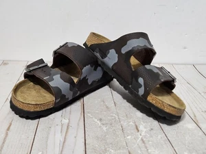 Birkenstock Arizona Soft Footbed Desert Camo Brown Gray Men 7 Women 9 Sandal - Picture 1 of 19