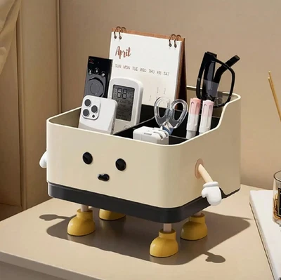 1pc Multifunctional Desktop Storage Box – Cosmetic Organizer & Display Shelf - Image 1 of 4