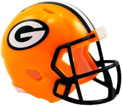 Casco de fútbol americano Green Bay Packers Revolution mini bolsillo tamaño profesional Foto 1 de 2