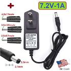 7.2V 1A Ac/Dc Adapter Power Supply Charger With 5.5X2.1Mm +3 Dc Power Plug Tips