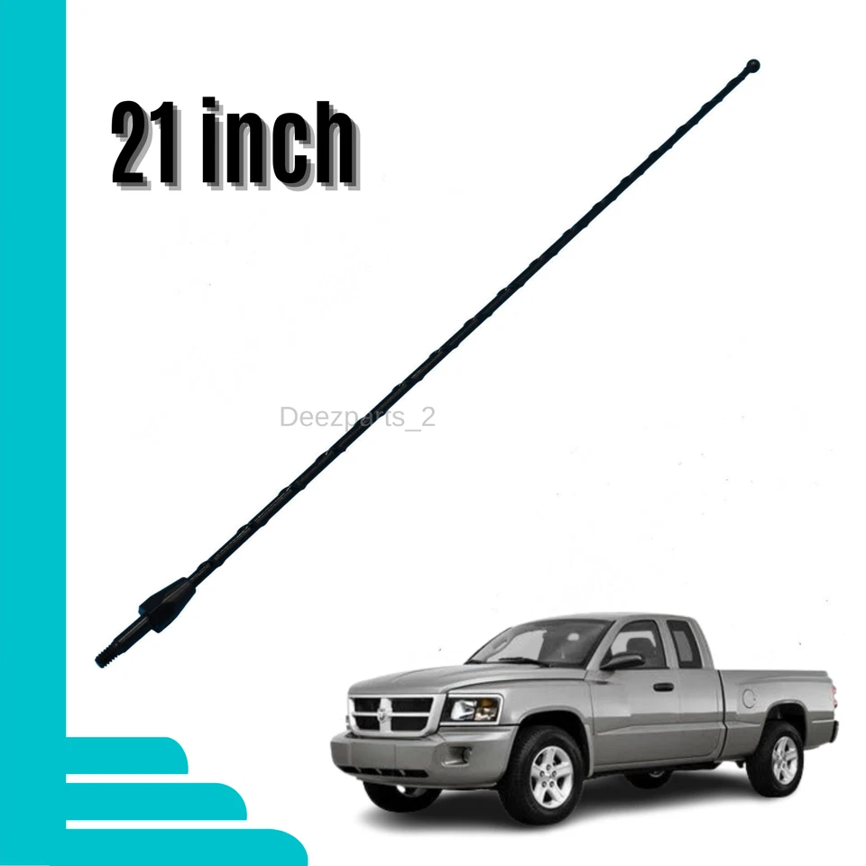 Antena de repuesto 21 pulgadas negra para Dodge Dakota 2002-2011 Foto 1 de 4