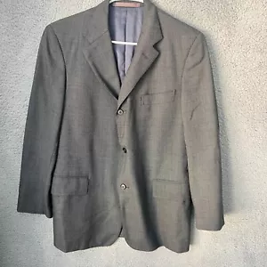 J Press Prestige Blazer Mens 40R Grey Wool 3 Button Sport Coat Jacket USA Made - Picture 1 of 17