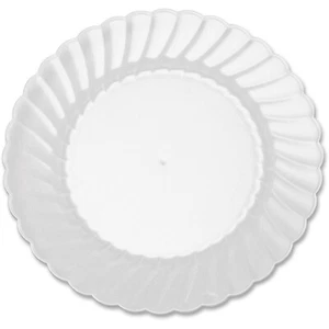 WNA Classicware Plastic Plates 6" Dia. Clear 12 Plates/Pack 15 Packs/Carton - Picture 1 of 1