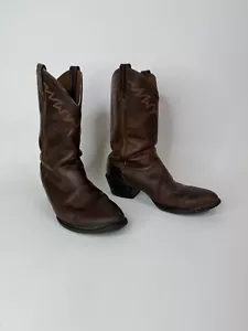Ariat Boots Uomo 9D Western Stivali Cowboy Pelle Marrone Linea Danza Rodeo - Foto 1 di 9