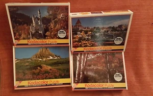 Lot of 4 1990s  Kodacolor jigsaw puzzles 1000 & 500  pieces  Factory Sealed Rare - Picture 1 of 12