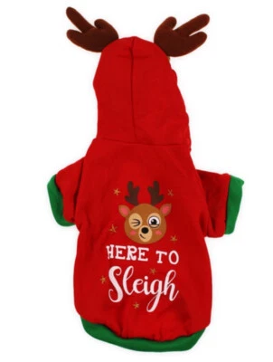 Disfraz/sudadera con capucha de Navidad para perro talla pequeña Foto 1 de 2