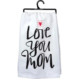 Toalla de plato Primitives by Kathy Love You Mom 30799 nueva - Imagen 1 de 1