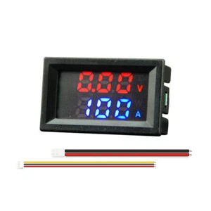 Voltmetro digitale DC 0-100V 10A amperometro doppio display LED pannello amplificatore - Foto 1 di 8