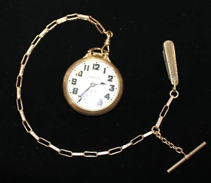 Vintage FLS &Co. 13" Pocket Watch Chain with T bar & penknife - CHAIN ONLY! - Picture 1 of 8