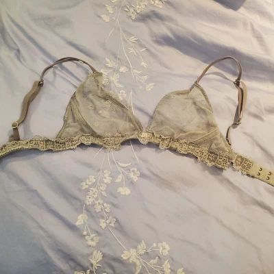 Gilly Hicks Sujetador Malla Gris Triángulo 34c Foto 1 de 4