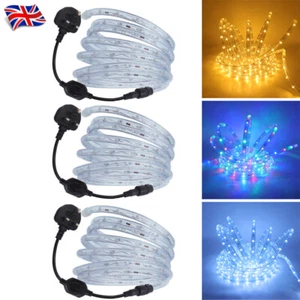 1-100M LED Rope Tube Strip Lights 220V Waterproof Outdoor Garden Mains UK Plug - Picture 1 of 15