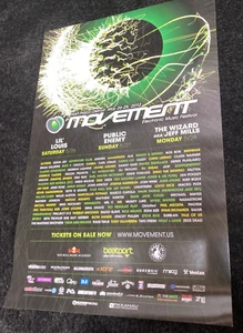 RARE DEMF Techno Movement ELECTRONIC MUSIC Festival Promo poster 2012 Detroit - Picture 1 of 6