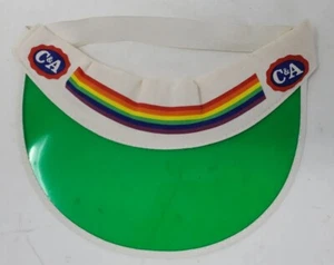 C&A Store anni 80 VISIERA COLORATA defunta C e A abbigliamento promo pubblicità arcobaleno - Foto 1 di 9