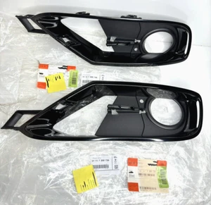 Genuine OEM BMW F30 F31 Partially Open Fog Light Lamp Bezel SET (Left & Right) - Picture 1 of 13