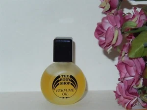 Vintage The Body Shop Dewberry Perfume Oil Rare ~ 0.5 Oz Frosted Bottle - Picture 1 of 7