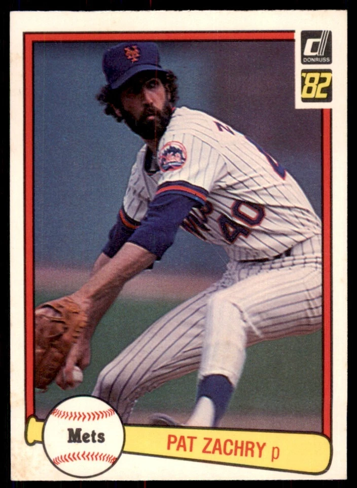 1982 DONRUSS PAT ZACHRY . NEW YORK METS #254 - Image 1 of 2