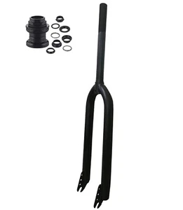 CDH 1" Threaded Bicycle Fork 26" Rigid Fork &Headset-Beach Cruiser MTB Road Bike - Picture 1 of 9