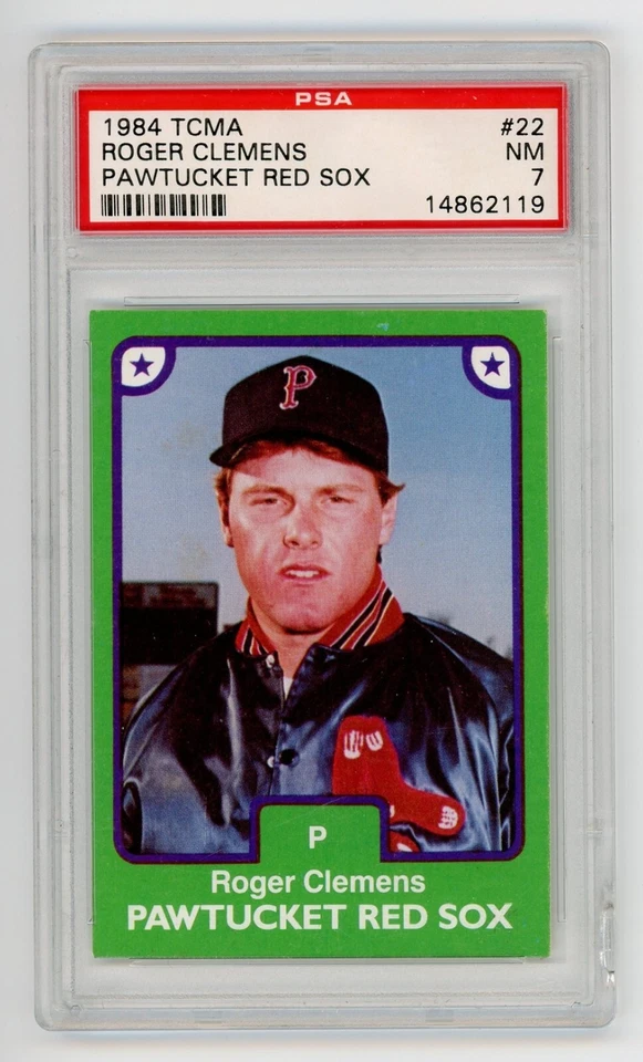1984 TCMA Roger Clemens Graded Rookie Rc Card PSA 7 MLB Red Sox Yankees — 第 1/2 张图片