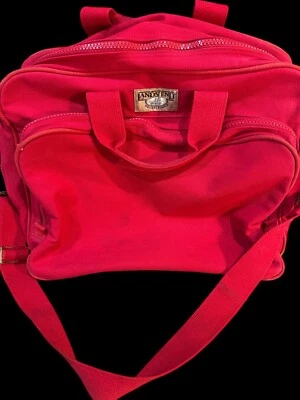 Bagagem de mão vintage Land’s End quadrada tigre lona fim de semana tiracolo - Imagem 1 de 4