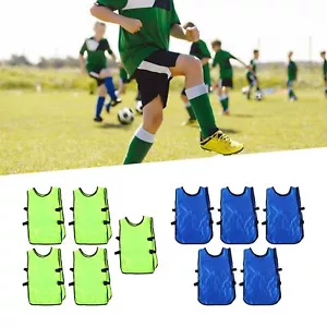 5PCS Kids Training Vests Sleeveless Practice Pinnies for Football SPORTS - Picture 1 of 18