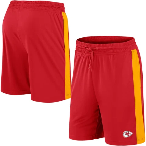 Men's Kansas City Chiefs Workout Sweatpants Sports Jogging Training Loose Shorts Cover