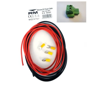 RM Silicone DC Power Cable Kits + Power Adaptor for HLA305 KL503 805 505 6mm² - Picture 1 of 4