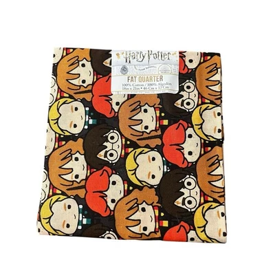 Harry Potter Fat Quarter Single Fabric, 100% Cotton, 18" x 21", BRAND NEW - Image 1 of 4