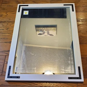 VocalStar 24 x 32 Rustikal Natur Whitewash Holz Rechteck Badezimmer Kosmetikspiegel - Bild 1 von 4