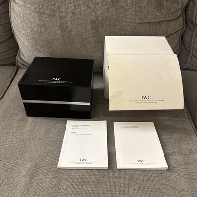 Authentic IWC Watch Box Case With Outer Box And Booklets - Image 1 of 4