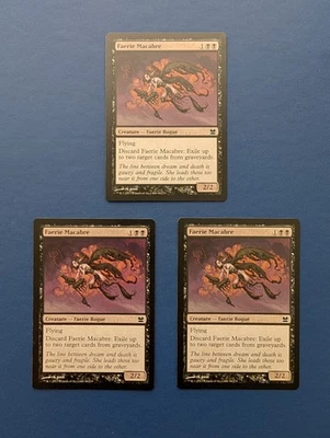 MTG Faerie Macabre X3: Modern Masters #86 – NM - Image 1 of 2