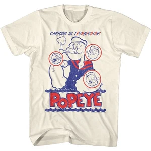 Popeye Cartoon In Technicolor Comics Shirt - Picture 1 of 3