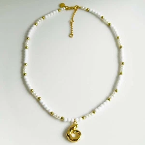 New 16" Jcrew Minimalist Pendant Necklace Chic Women Party Vacation Jewelry Gift - Picture 1 of 5