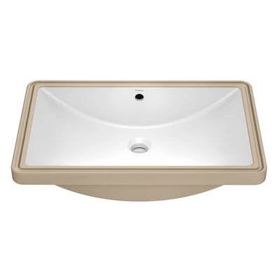 Kraus KCU-243 Elavo 23" rectangular vítreo China montaje inferior - blanco Foto 1 de 4