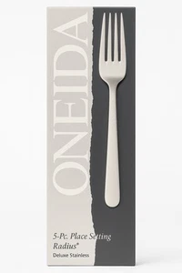 Ajuste de lugar Oneida Radius 5 piezas - Acero inoxidable de lujo - Nuevo en caja - Imagen 1 de 1