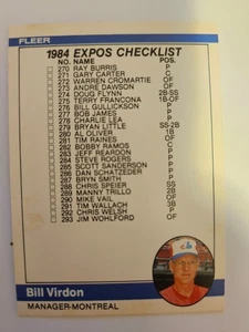 1984 FLEER CHECKLIST MONTREAL EXPOS/SEATTLE MARINERS #658 NM - Picture 1 of 1
