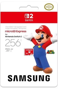 Oryginalna karta Samsung 256GB Micro SD Express UltraFast Oficjalna Nintendo Switch 2 - Zdjęcie 1 z 4