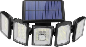 Solarleuchte 300 LED mit Fernbedienung, IP65, kabellos, außen 270° - Bild 1 von 11