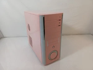 Markenlos Pink Sleeper Build ATX Gaming PC Computer Gehäuse - Bild 1 von 5