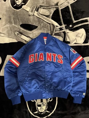 Vintage 80s NFL Starter New York Giants Satin Jacket Sz Medium - Image 1 of 4