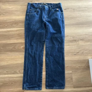 Wrangler Men's Flame Resistant 36 Jeans Size 33 x 30 Denim - Picture 1 of 8