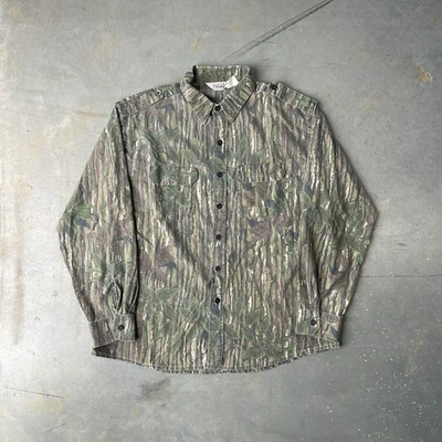 Vintage Paredes Realtree Camuflaje Abotonado Talla 2XLarge Regular Hecho en EE. UU. Foto 1 de 4