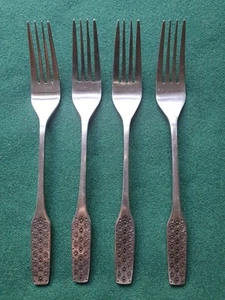 Tenedor de postre vintage VINERS SHAPE x 4 cubiertos de acero inoxidable - Imagen 1 de 4