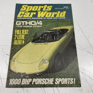 RETRO MANCAVE Magazine Advert Sports Car World 70s GTHO/4 1000 BHP PORSCHE - Picture 1 of 13