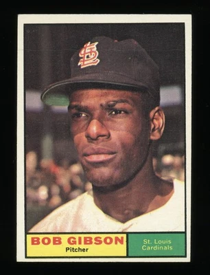 Topps Baseball #211 1961 Bob Gibson casi nuevo Foto 1 de 2