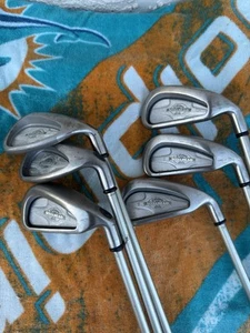 Callaway Big Bertha Ladies Steelhead X-14 Gems Iron Set 4-7, PW & SW - Picture 1 of 7