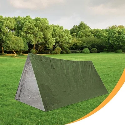 Tienda de campaña de emergencia refugio de supervivencia portátil a prueba de viento persona climática para Foto 1 de 4