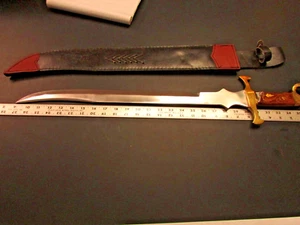 Sword Pakistan stainless steel sword Medieval knife VERY VERY Sharp. 27 1/2" - Picture 1 of 13