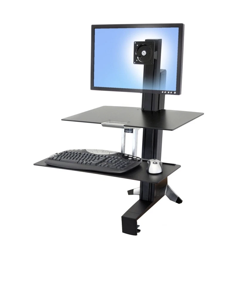 WorkFit-S Single HD Sit-Stand Workstation 33-344-200  - Image 1 of 1