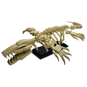 Mosasaurus Skeleton Building Block Set, Fossil Model Construction Kit - 498 Pcs - Picture 1 of 8